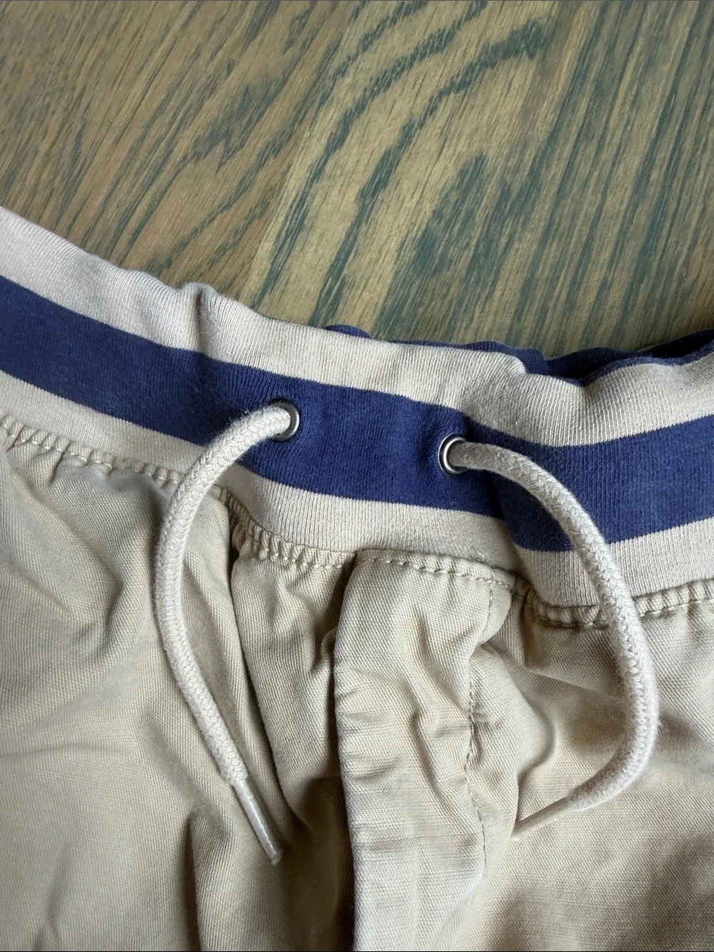 GAP Beige Kids Hybrid Shorts with Navy Waistband